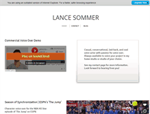 Tablet Screenshot of lancesommer.com